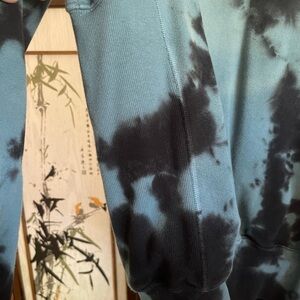 SoulCycle Tie-Dye Sweatshirt in Black and Blue